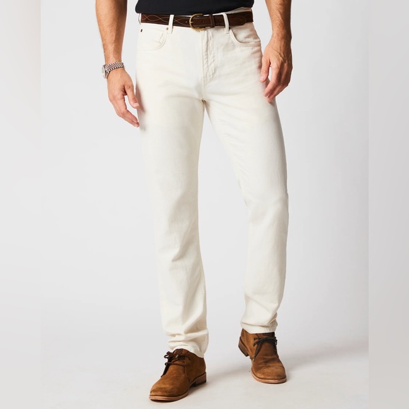 Billy Reid Cotton Linen 5 Pocket Pant, Eggshell, 33x30 - Picture 2 of 9